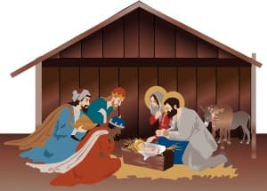 Nativity Scene in the Stable