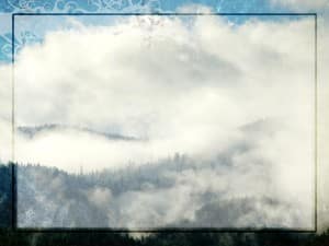 Wintry Mist, Clouds and Mountains