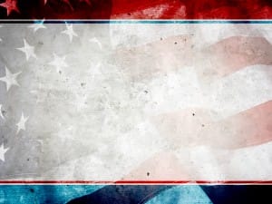 American Flag PowerPoint Background
