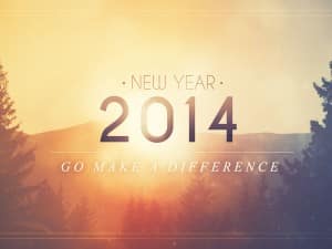 2014 Happy New Year Background Slide