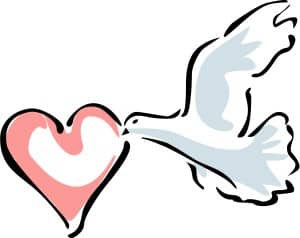 Dove Carrying a Heart