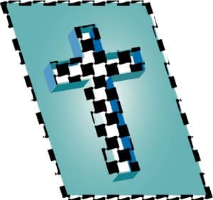 Checkered Cross Clipart
