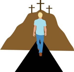 Man Walking Towards Repentance