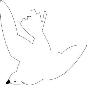 Dove Line Drawing