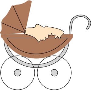 Brown Baby Buggy