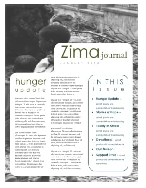 Hunger Update Newsletter