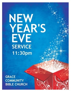 New Years Eve Church Flyer