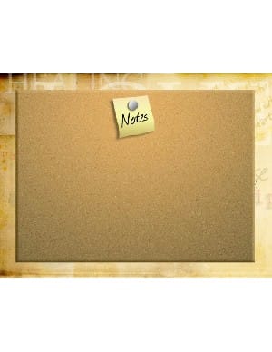 Cork Board for Notes