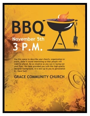 BBQ Church Flyer