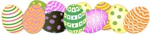 Bunch of Decorated Eggs