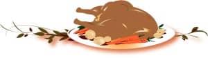 Turkey Platter Clipart