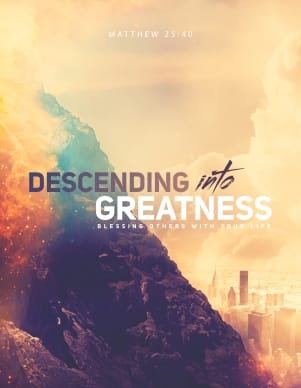 Descending Into Greatness Church Flyer