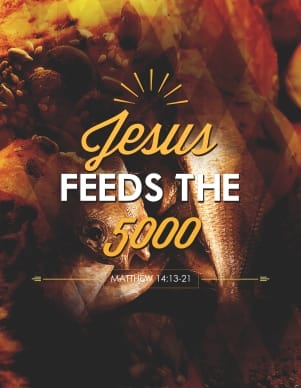 Jesus Feeds Five Thousand Church Flyer