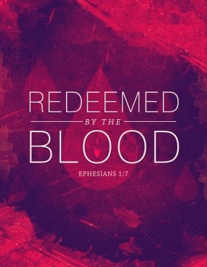Redeemed by the Blood Religious Flyer