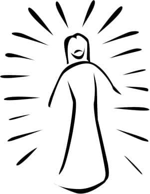 Transfiguration of Jesus Cartoon