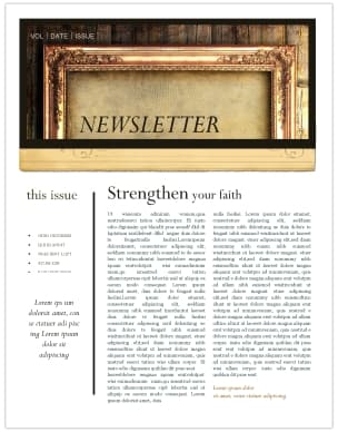 Picture Frame Newsletter Template