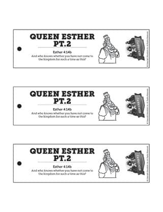 Queen Esther Part 2: Bookmarks