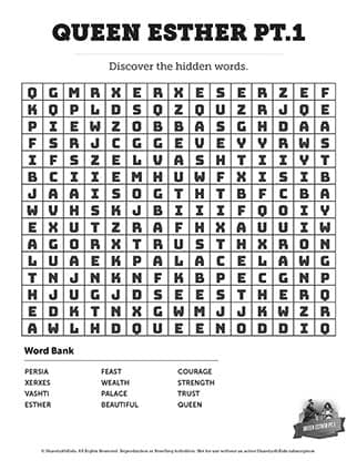 Queen Esther pt.1: Word Search