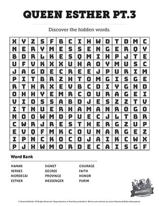 Queen Esther pt.3: Word Search