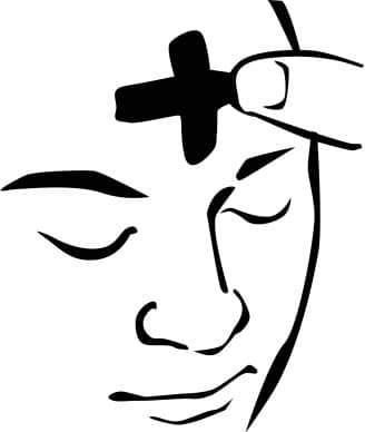 Ash Wednesday Face Clipart