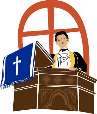 Preacher on a Pulpit