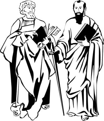 St. Peter and St. Paul in Black and White