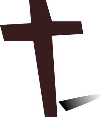 Dark Brown Cross and Shadow