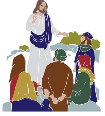 Jesus Teaching Followers