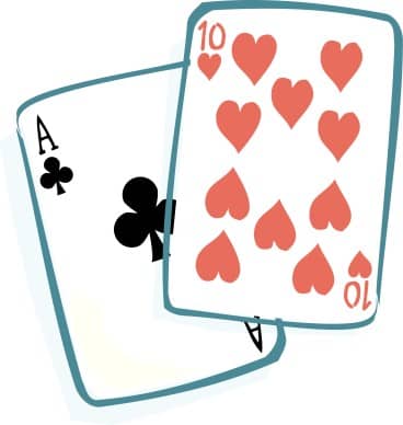Ace of Clubs and Ten of Hearts