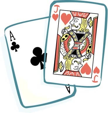 Ace and Jack Playing Cards