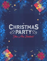 ShareFaith Media » Christmas Party Website Banner Blue