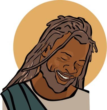 African American Face of Jesus Clipart