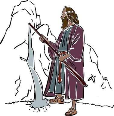 Moses Draws Water from the Rock