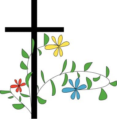 Flowery Cross Clipart