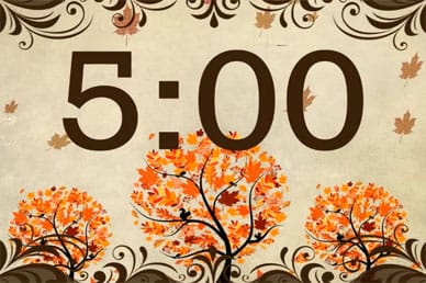 Autumn Tree Countdown Video