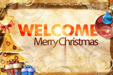 Welcome Merry Christmas Video for Church