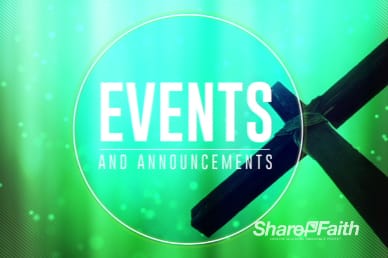 Abstract Cross Easter Events Video