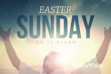 Jesus Risen Savior Easter Welcome Video Loop
