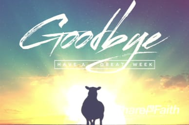 Psalm 23 Sheep Goobye Video Loop for Church or Events