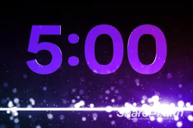 5 Minutes Dancing Particles Ministry Countdown Timer