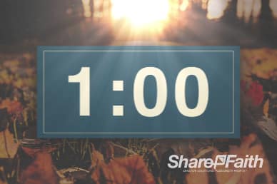 1 Minute Pastor Appreciation Church Service Countdown Timer