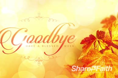 Thanksgiving Celebrate God's Goodness Ministry Motion Background Video