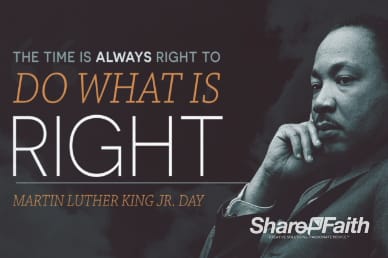 Martin Luther King Jr Day Church Service Video Loop