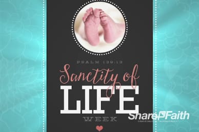 Sanctity of Life Week Christian Background Video
