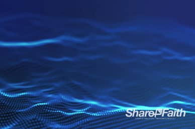 Deep Blue Abstract Particle Ministry Background Video