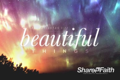 Beautiful Things Christian Title Motion Video Loop