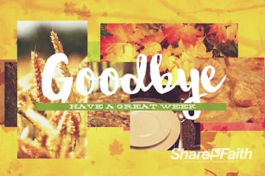 Thanksgiving Fall Christian Goodbye Video