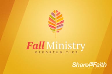 Fall Ministry Opportunities Video Loop