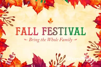 Fall Festival Autumn Leaves Video Loop