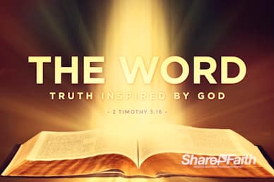 The Word of God Sermon Title Church Video Loop